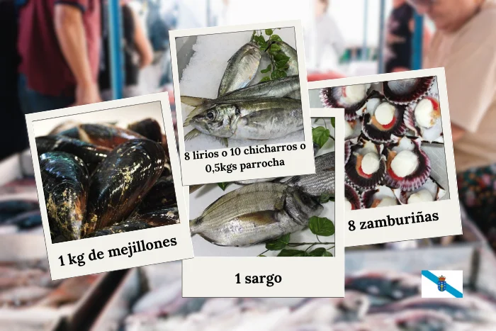 Pescado y marisco fresco de Cedeira 3 kg aprox. cesta semanal image
