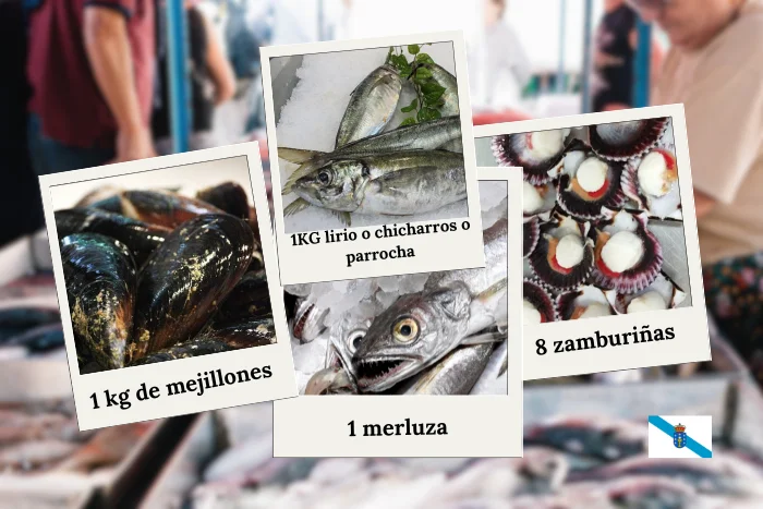 Pescado y marisco fresco de Cedeira 5 kg aprox. cesta semanal image