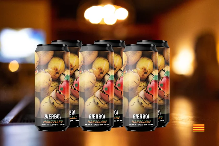 Cerveza artesanal Mangoland. Pack de 6 latas de 44cl image