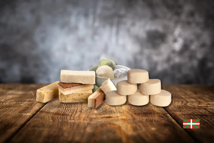 Turrones y trufas surtidas y polvorones vascos image