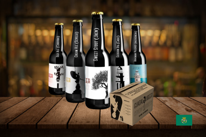 Pack "Bébete tu Guadalquibeer" - Surtido de 5 variedades de cerveza artesanal. image