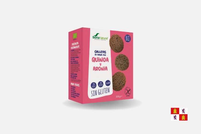 GALLETAS DE AVENA CON QUINOA Y ARONIA BIO 200 GRS image