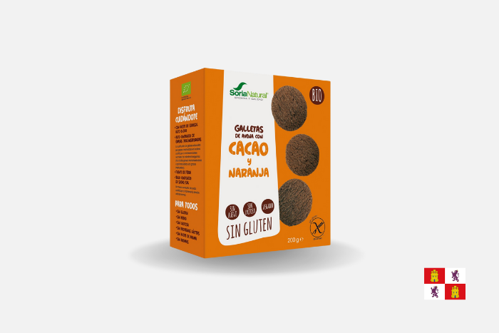 GALLETAS DE AVENA CON CACAO Y NARANJA BIO 200 GRS image