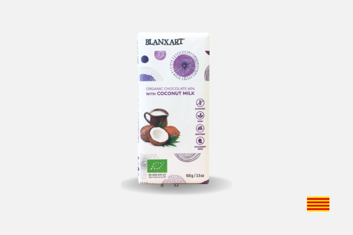 CHOCOLATE 60% AZÚCAR DE COCO Y LECHE DE COCO 100GR image