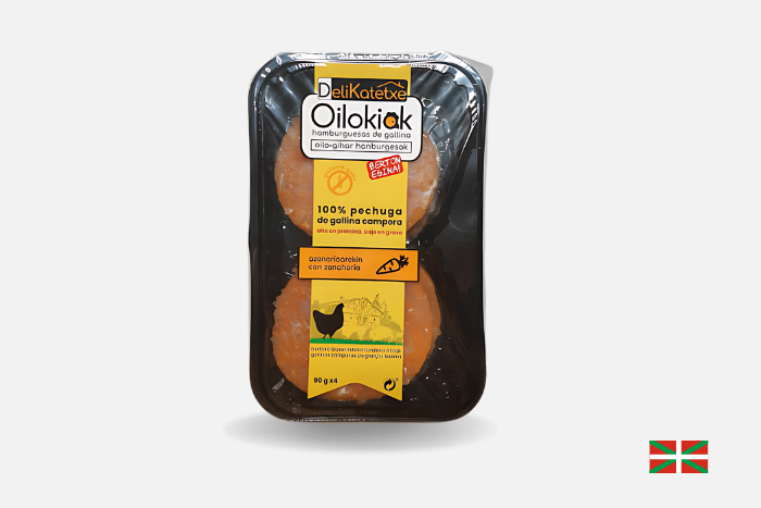 HAMBURGUESA DE GALLINA CON ZANAHORIA. 360GR image